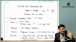 CA Final DT Fastrack Batch   Lecture 1 For Nov 23 Yash Khandelwal