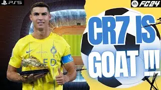 G.O.A.T. Alert: CR7's Epic FIFA 24 Gameplay 🐐 #ps5 #fifa #lifehacks