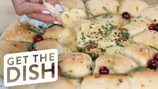 Fondue Cheese Bread Roll Wreath | Get the Dish