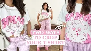 2 EASY WAYS TO CROP YOUR T-SHIRT! 🤯