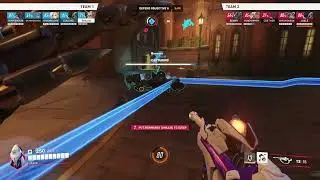 Rein so close #overwatch2 #overwatch #reinhardt #ana
