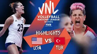 USA vs. Turkey - Highlights Semi-Final 2 | Women's VNL 2021
