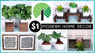NEW DOLLAR TREE DIY MODERN / BOHO Style HOME DECOR | High End Look With $1 Items | MUST TRY DIYs