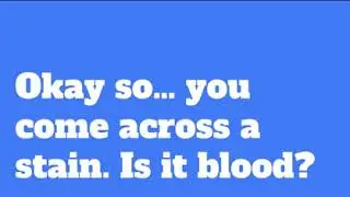 Blood Types & Presumptive Tests