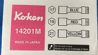Koken 14201M wheel nut socket set