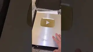 Placa de Youtube 100 k suscriptores 😍casi la pierdo 😓#youtube #youtuber #viral #youtuber