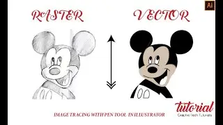 How to trace image with pen tool in illustrator !! Adobe illustrator cc