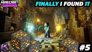 OMG! FINALLY I FOUND IRON & GOLD ORE IN HUGE SECRET CAVE IN MINECRAFT #5 • RJB GAMERZ