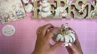 DT projects Sign Pumpkin and Cards #shabbyartboutique #satmornmakes