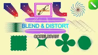 TEKNIK & TOOL DASAR CORELDRAW PART  12 | BLEND TOOL & DISTORT