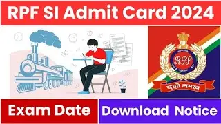 RPF/RRB Exam Date || RPF SI || ALP || JE || TECHNICIAN Exam Date OUT