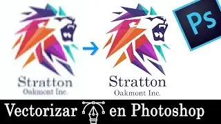 Como Vectorizar en Photoshop CC CS6 / Curso Tutorial logo