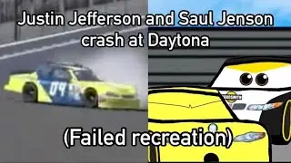 Justin Jefferson & Saul Jenson crash at Daytona (Failed Recreation)
