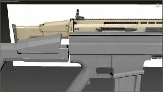 Weapon Modeling : SCAR-H Base Model Part 4