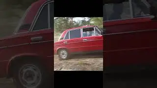 Псих на 2106 пытается заехать в гору