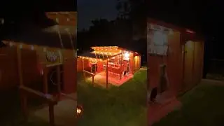 Just a typical Friday night at our backyard bar #backyardbar #mancave #sheshed #patioideas #homebar