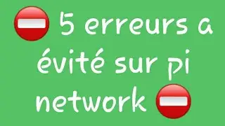 Pi Network // 5 Errors ⛔ If You Do This, Your Pi Account Will Be Locked for 100 Years