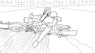 Akira Bike Slide - Chainsaw Man Animation WIP
