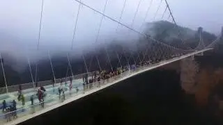 Feel like walking in heaven? That's how it is on the world's longest and highest glass bridge.