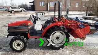 Japanese mini tractor MITSUBISHI MT201 reverse power steering floating mode cutter hydraulic tilt