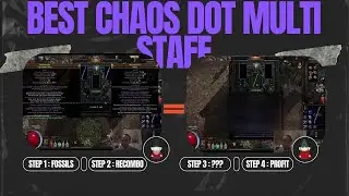 [PoE 1 Phrecia] Accidentally Crafted the Best +5 Chaos DoT Multi Staff and Going Over Recombinators