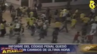 Nuevo Codigo Penal incluira sanciones para actos violentos en los Estadios