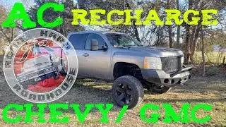CHEVROLET SILVERADO AC RECHARGE INSTRUCTIONS
