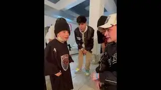 Paulo Londra Lit Killah y Rusherking haciendo freestyle con un niño de 7 años