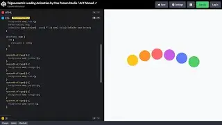ASMR Programming - TRIGONOMETRIC LOADING Animation in HTML & CSS - No Talking