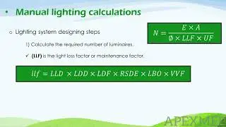 MANUAL LIGHTING CALCULATION FOR INDOOR | ELECTRICAL POWER DISTRIBUTION | APEXMEP SOLUTIONS