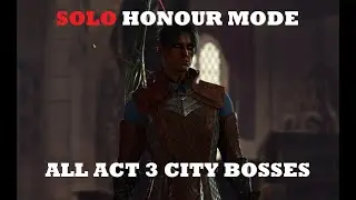 Solo Honour Mode | All Act 3 City Bosses | Baldur's Gate 3