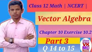 | Class 12 Math NCERT Chapter 10 Exercise 10.2 | Part 3 | Vikash Kumar Maths Classes |