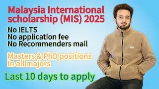 Malaysia International Scholarship 2025 in Open now to Apply || All majors are available