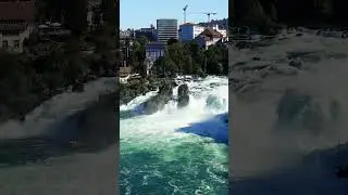 Rhine Falls waterfalls in Switzerland #drone #cinematic #waterfalls