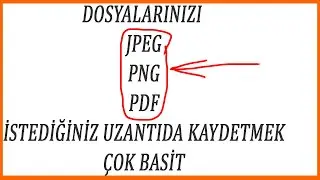 İLLUSTRATOR İLE DOSYALARI PNG,PDF,JPEG, ŞEKLİNDE KAYDETME