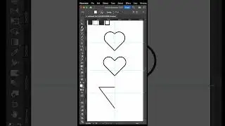 Cara membuat icon love #adobeillustrator #graphicdesign #digitalillustration #tutorialbuaticon