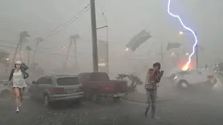 Scary night in the sky of USA! ⚠️ Incredible thunder storm hits Las Vegas