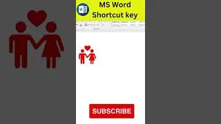 MS Word Shortcut Key 