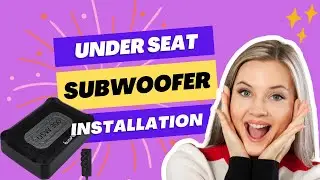 In Phase USW 300: Amplified under-seat subwoofer installed on Vauxhall / Opel Cascada