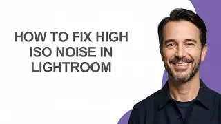 How to Fix High Iso Noise In Lightroom - KevinHowTo