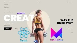 Fitness Landing Page Website Design Using React JS and Framer Motion | #Part-1