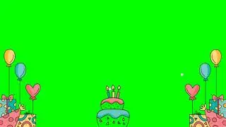 Birthday green screen TEMPLATE