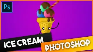 Ice Cream Photoshop art | Speed Art