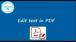 Edit text in PDF