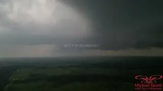 05-08-2024 Paris, TX  - Tornado crosses lake