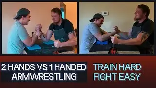 Can a State Ranked Arm Wrestler Defeat Me with Two Hands? #armwrestlingtraining #challenge #practice