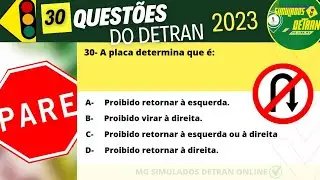 Questões de legislação de trânsito 2024, prova do detran 2024, 