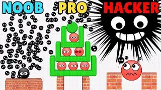 NOOB vs PRO vs HACKER in Hide Ball Brain Teaser