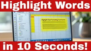 How to Highlight Specific Words in Yellow in Google Sheets [Easy Guide!]
