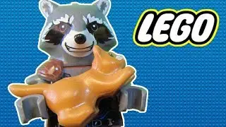Приключение Енота из стражей галактики на Земле. lego animation